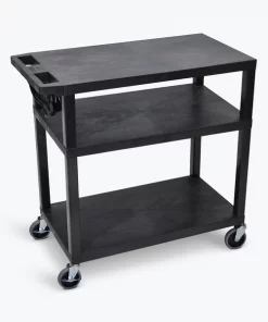 Luxor 3 Flat Shelves & Black Presentation Station