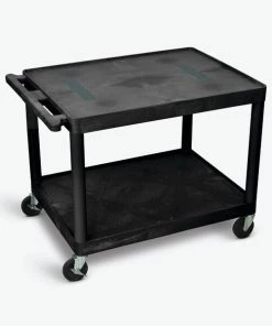 Luxor Endura AV Cart 2 Shelves Black