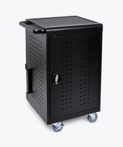 Luxor Black 30 Computer Tablet Charging Cart