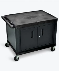 Luxor AV Cart with Locking Cabinet 27" H