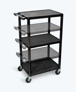 Luxor Black Endura Presentation Cart Multi Height
