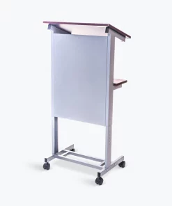 Luxor Adjustable Height Lectern Podium Mobile Presentation Station.