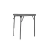 Zown Folding Table, Resin, Corner Angle Shape, Grey Color, PK2