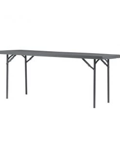Zown Folding Table, Resin, Commercial, 72" x 30", Grey Color