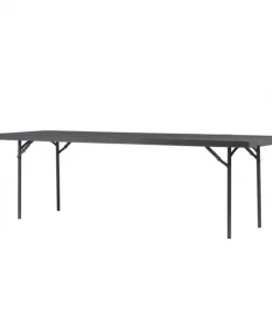 Zown Folding Table, Resin, Commercial, 96" x 30", Grey Color