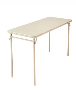 Bridgeport Folding Table, 20" x 48", Vinyl Top, Antique Color
