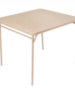 Bridgeport Folding Table, 34" Square, Vinyl Top, Antique Color