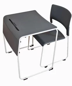 Luxor Lightweight Stackable Student Desk and Chair, PK4