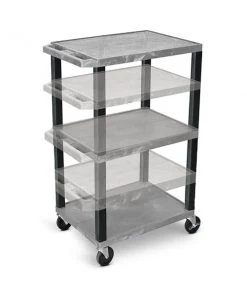 Luxor ADJ 16-42" TUFFY CART W/4" CAS