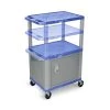 Luxor BLUE 26-42" NICKEL CAB & LEGS
