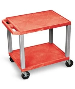 Luxor RED 26" TUFFY W/NICKEL LEGS