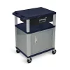 Luxor Navy 34" TUFFY W/NICKEL CABINE