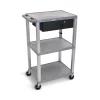 Luxor GRAY 42" TUFFY CART NICKEL LEG