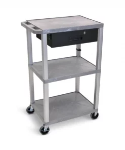 Luxor GRAY 42" TUFFY CART NICKEL LEG