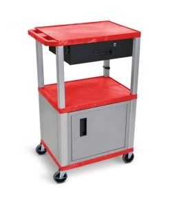 Luxor RED42" PRESENTATION CART W/MO