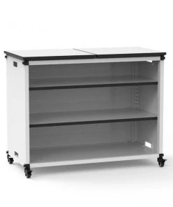 Luxor Modular Classroom Bookshelf - Wide Module with Casters and Tabletop