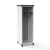 Luxor Modular Teacher Storage Cabinet - Narrow/Tall Module with Casters and Tabletop