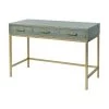 Elk Home Sands Point Desk - 3 Drawer Gray