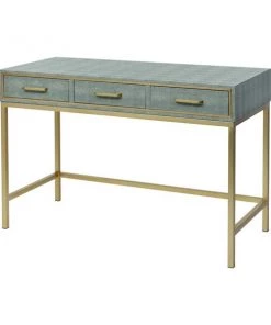 Elk Home Sands Point Desk - 3 Drawer Gray