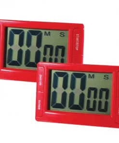 Ashley Productions Big Red Digital Timer 3.75 x 2.5 w/Magnetic Backing and Stand, PK2
