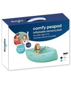 Bouncyband Comfy Peapod Inflatable Sensory Pod, 48in, Ages 3-6, Green