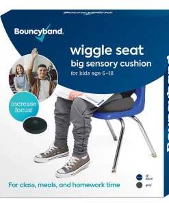 Bouncyband Big Wiggle Seat Sensory Cushion, Dark Gray