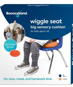 Bouncyband Big Wiggle Seat Sensory Cushion, Orange