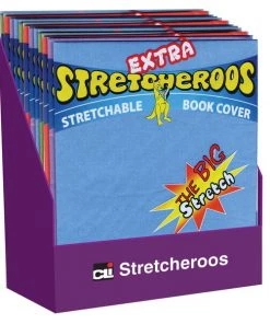 Charles Leonard Extra Stretcheroos Bookcovers, Assorted Colors, PK36