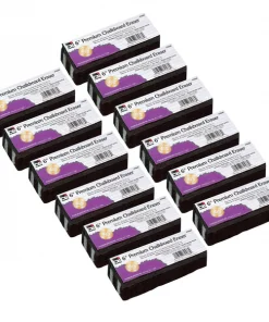 Charles Leonard Premium Chalkboard Eraser, 6", PK12