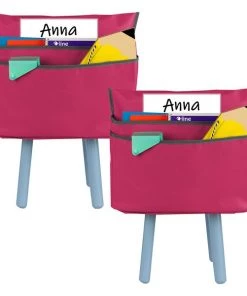 C-Line Large Chair Cubbie, 17in, Sunset Red, PK2