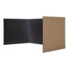 Flipside Corrugated Study Carrels, Black, 12" x 48", PK24