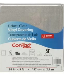 Con-Tact® Clear Vinyl Covering, Deluxe, 54" x 9 Ft.