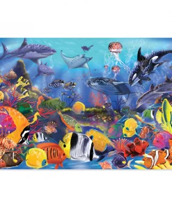 Melissa & Doug Underwater Floor Puzzle, 36in x 24in, 48 Pieces