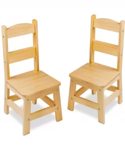 Melissa & Doug Solid Wood Chairs, PK 2