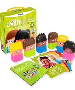 Miniland Educational Emotiblocks, Interchangable Emotion Blocks, 18 Pieces