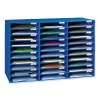 Pacon Classroom Keepers® Mailbox, 30-Slot, Blue, 21 H x 31.63 W x 12.75 D