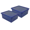 Romanoff 5" Stowaway® Letter Box with Lid, Blue, PK2