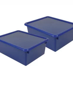 Romanoff 5" Stowaway® Letter Box with Lid, Blue, PK2