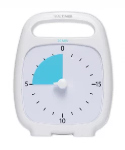 Time Timer Plus®, 20 Minute Timer, White