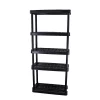 Gracious Living Shelf Unit 5 Tier Blk