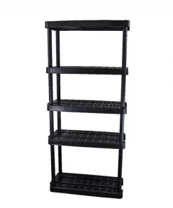 Gracious Living Shelf Unit 5 Tier Blk