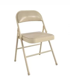 Cosco Antique Linen Vinyl Folding Chair