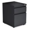 Alera 2-Drawer Metal Pedestal Box File, 14.96w x 19.29d x 21.65h, Charcoal
