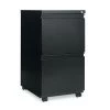 Alera 2-Drawer Metal Pedestal File, 14.96w x 19.29d x 27.75h, Black