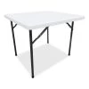 Alera Square Folding Table, 36" W, 36" L, 29.25" H, White Top, Resin