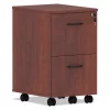 Alera Valencia Mobile File/File Pedestal, 15.38w x 20d x 26.63h, Med Cherry