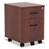 Alera Valencia Mobile Box/File Pedestal, 15.88w x 19.13d x 22.88h, Md Cherry