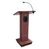 Amplivox Sound Systems Elite Lecterns with Sound System, 24w x 18d x 44h, Mahogany