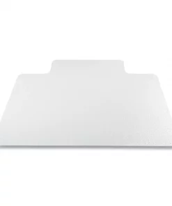 Deflecto Antimicrobial Chair Mat, Medium Pile Carpet, 48 x 36, Lipped, Clear