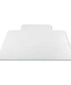 Deflecto Antimicrobial Chair Mat, Medium Pile Carpet, 53 x 45, Lipped, Clear